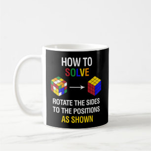 How To Solve Competitive Puzzle Speed Cubing Math Coffee Mug