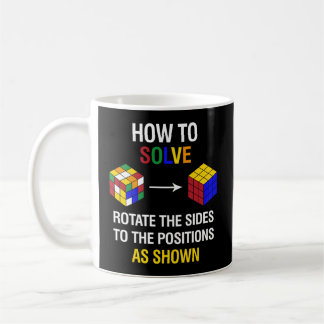 How To Solve Competitive Puzzle Speed Cubing Math Coffee Mug
