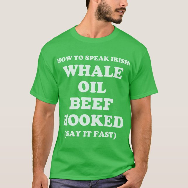 How to Speak Irish Funny St Patricks Day Tshirt (Front)