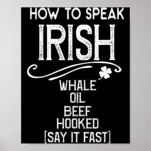 How To Speak Irish Whale Oil Beef Hooked  Poster