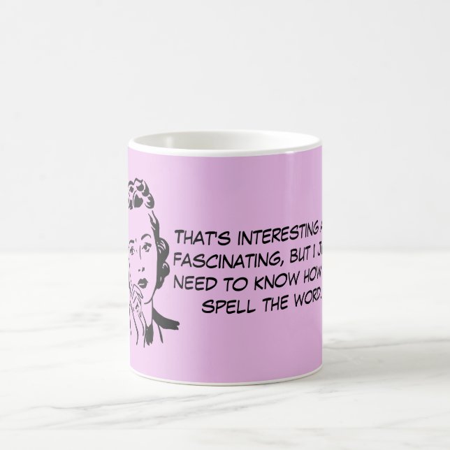 How to Spell the Word Court Reporting Quote Coffee Mug (Center)