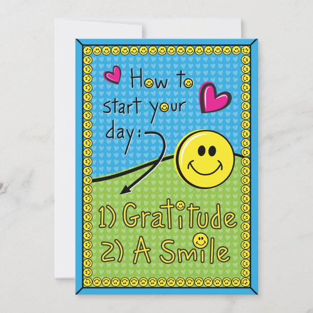 How To Start Your Day_Flat Card 5"x7" (Front)