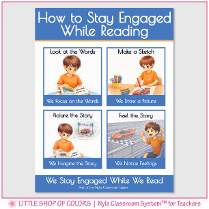 How to Stay Engaged While Reading Anchor Chart