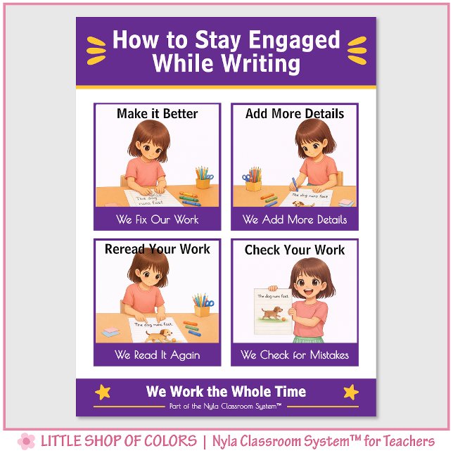 How to Stay Engaged While Writing Anchor Chart (Creator Uploaded)