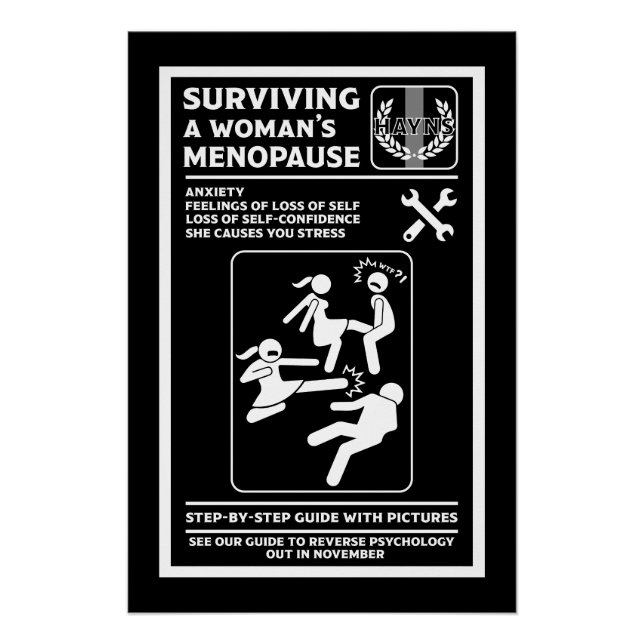 How To Survive A Woman's Menopause  Poster (Front)