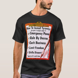 How to - Tyranny (dark) T-Shirt