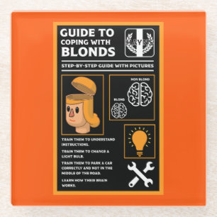 How To Understand Blonds Glass Coaster