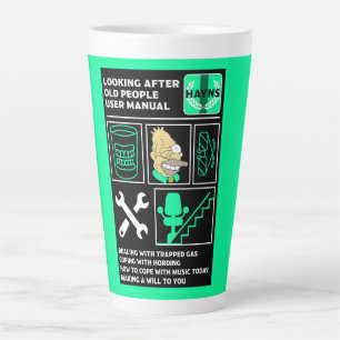 How To Understand Old People Latte Mug