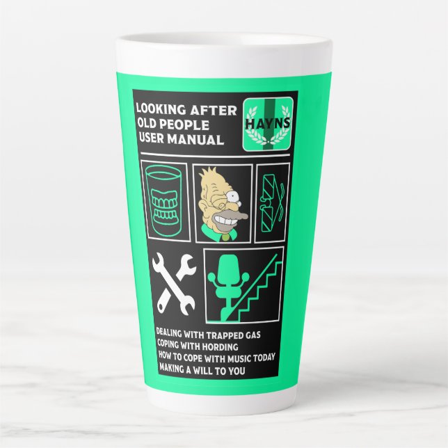 How To Understand Old People Latte Mug (Front)