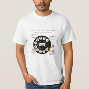 How To Use A Dial Telephone - Retro Style T-Shirt