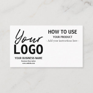 How To Use Instruction Cards