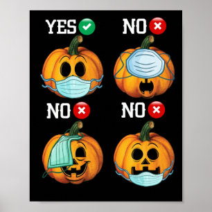 How to Wear a Mask Face Mask Humours Poster