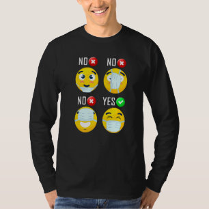 How To Wear A Mask Face Mask Humours T-Shirt