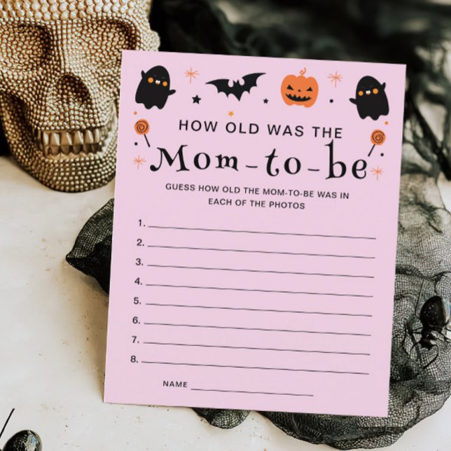 How was Old the Mum Halloween Baby Shower Game (Creator Uploaded)