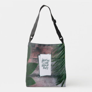 How We Live Motivational Saying Inspirational Crossbody Bag