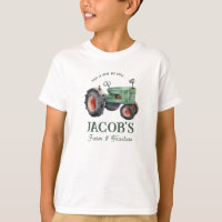 How we roll Tractor Boys Birthday T-Shirt