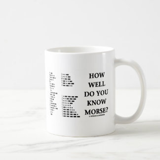 How Well Do You Know Morse? (Intl Morse Code) Coffee Mug