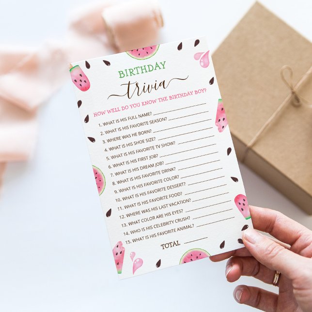 How Well Do You Know The Birthday Boy party game (Creator Uploaded)