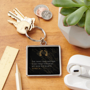 How You Bear It - Seneca Stoic Philosophy Quote Key Ring