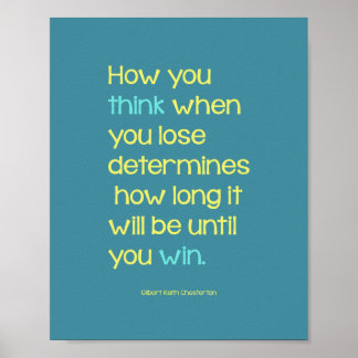 How you think when you lose... poster