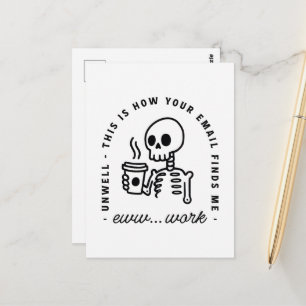 How your email finds me funny eww work unhinged postcard