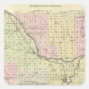 Howard County, Nebraska Square Sticker