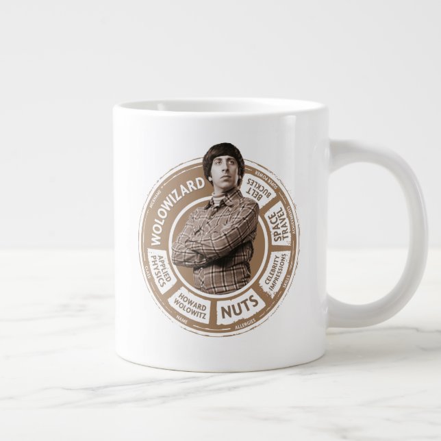 Howard Info Graphic Large Coffee Mug (Right)