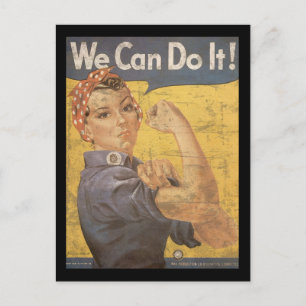 Howard Miller We Can Do It Rosie the Riveter Postcard