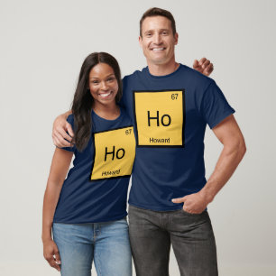 Howard Name Chemistry Element Periodic Table T-Shirt