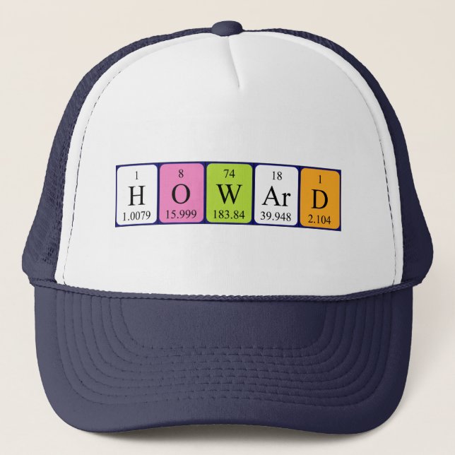 Howard periodic table name hat (Front)