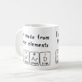 Howard periodic table name mug (Front Left)