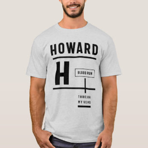 Howard Personalised Name Birthday Gift T-Shirt