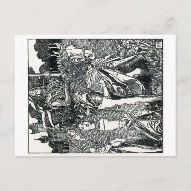 Howard Pyles "King Arthur" Postcard (Front)