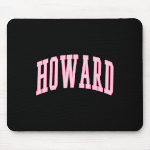 Howard Vintage Preppy Varsity Pink Sports Mouse Mat