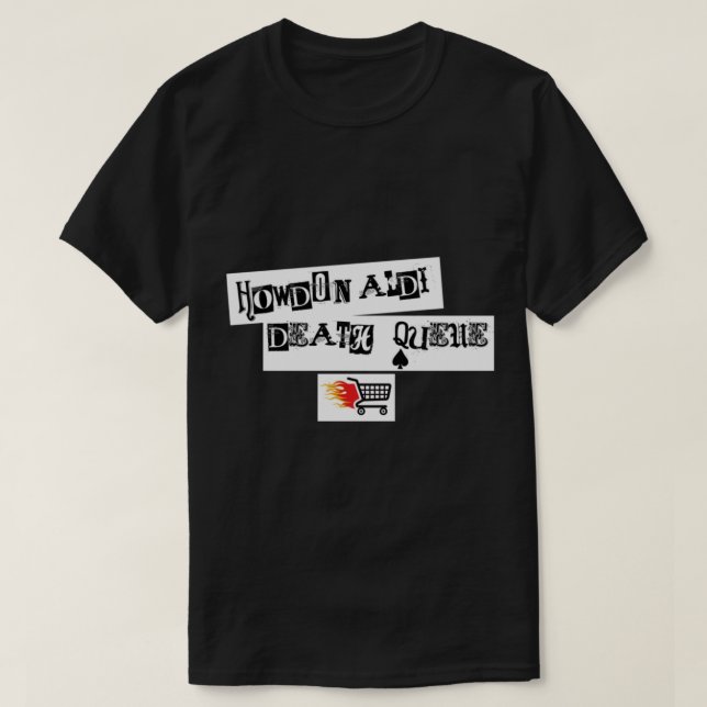 Howdon Aldi Death Queue - Sam Fender   T-Shirt (Design Front)