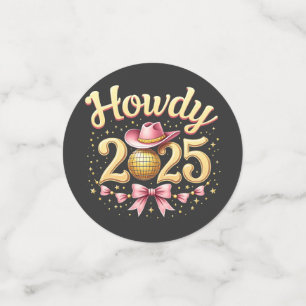 Howdy 2025 New Year Eve Cowboy Western  Confetti