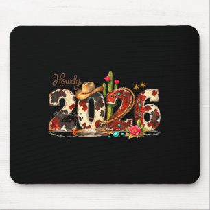 Howdy 2026 New Year Hello 2026 Western New Year Mouse Mat