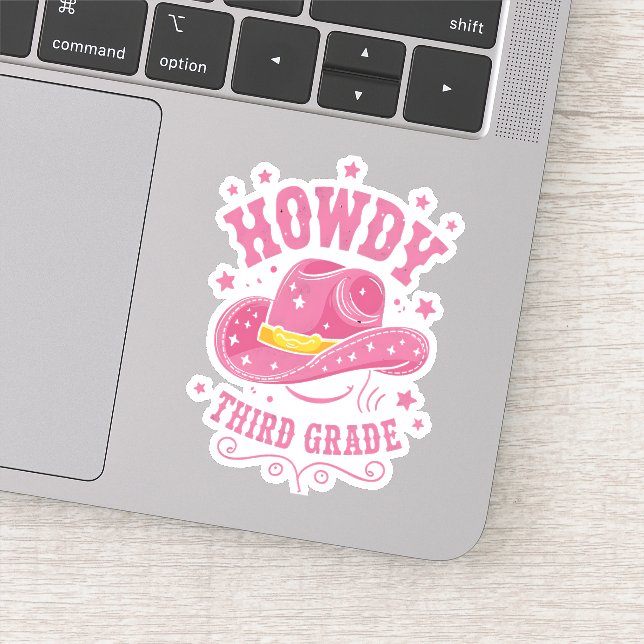 Howdy 3rd Grade Cowboy Cowgirl Back To School (Detail)