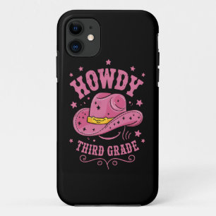 Howdy 3rd Grade Cowboy Cowgirl Back To School iPhone 11 Case