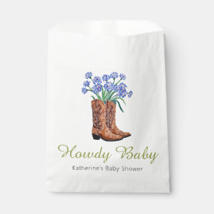 Howdy Baby Bluebonnets Cowboy Baby Shower Favour Bags