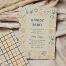 Howdy Baby Western Cowboy Baby Shower