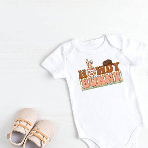 Howdy Bunny Baby Bodysuit