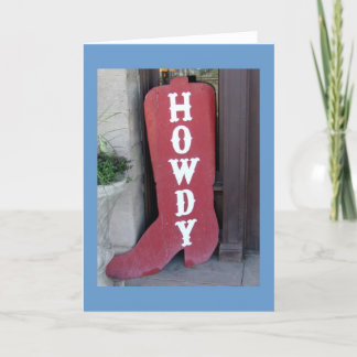 Howdy! Card