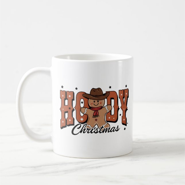 Howdy Christmas Right Hand  Coffee Mug (Left)