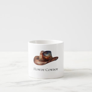 Howdy Cowboy Hat Espresso Cup