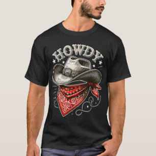 Howdy Cowboy Hat Western T-Shirt