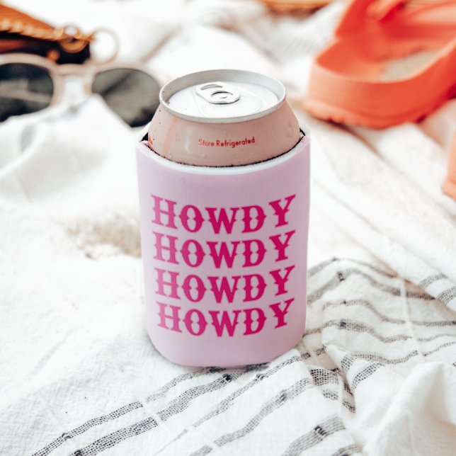 Howdy Cowgirl Disco Last Rodeo Bachelorette Can Cooler (Creator Uploaded)
