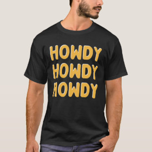 Howdy Cowgirl Retro Vintage Country Western Cowgir T-Shirt