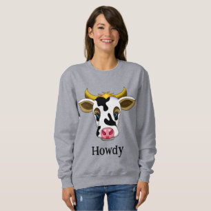 Howdy Cute Cow Sweatshirt