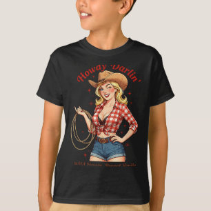 Howdy Darlin Cowgirl Mothers Day Western Retro T-Shirt